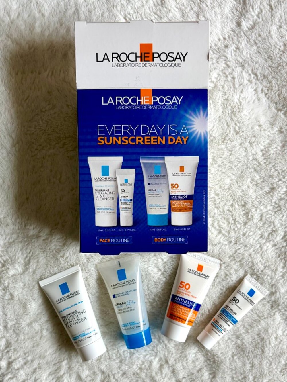 NIB LA ROCHE POSAY Anthelios Daily Routine Face & Body Set